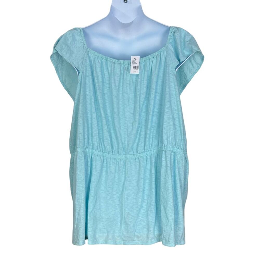 Lane Bryant Classic Square Neck Embroidered Peplum Tank Top Shirt Size 26/28 NWT - Picture 6 of 11